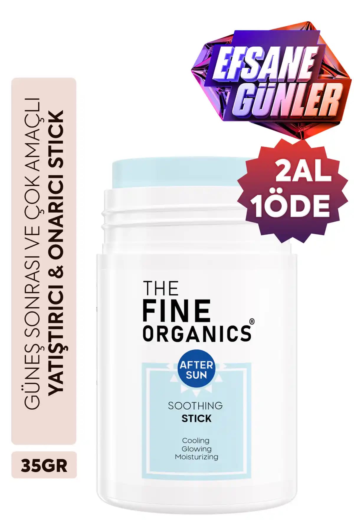The Fine Organics After Sun Yatıştırıcı ve Nemlendirici Stick ile Güneş Sonrası Cilt Bakımı