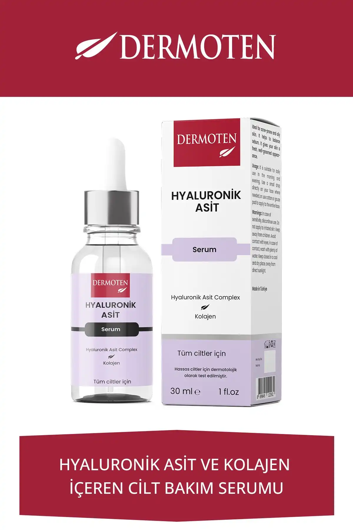 Dermoten Hyaluronik Asit Serum (30 ml) İncelemesi