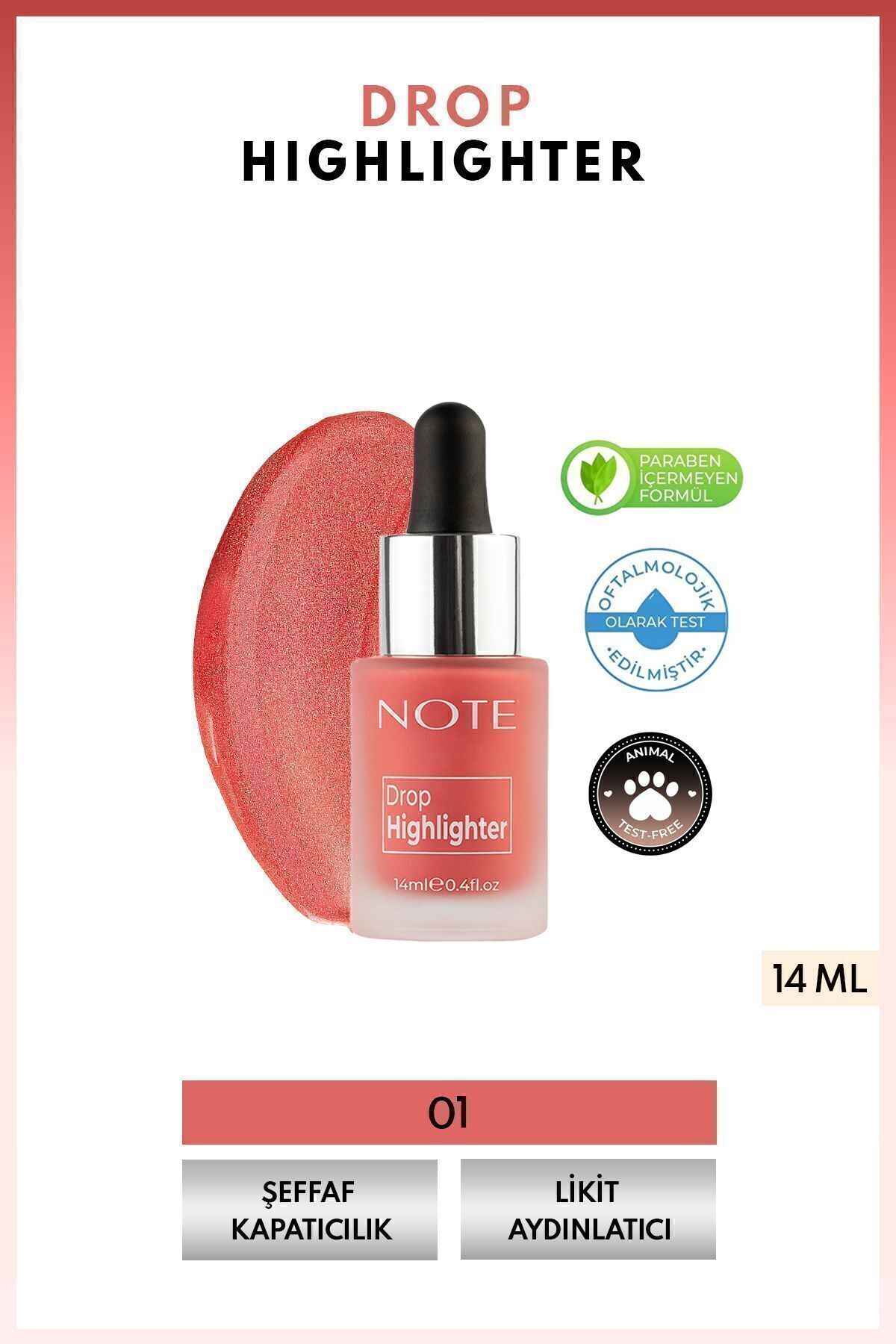 Drop Highlighter 01 Pearl Rose: Işıltılı Aydınlatıcı