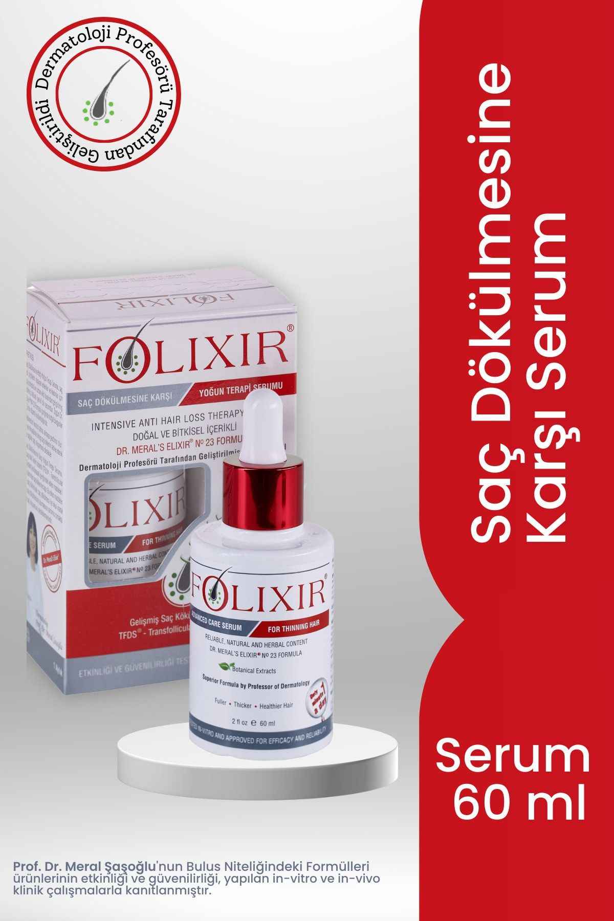 Folixir Saç Dökülmesine Karşı Serum 60 ml