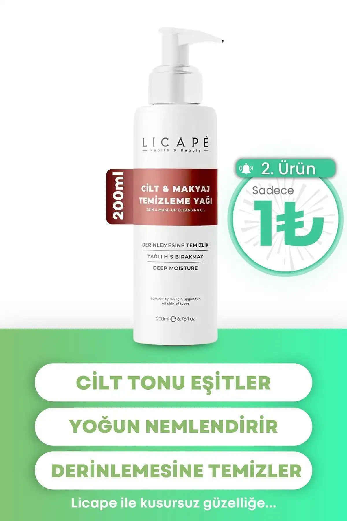 İki Aşamalı Cilt ve Makyaj Temizleme Yağı