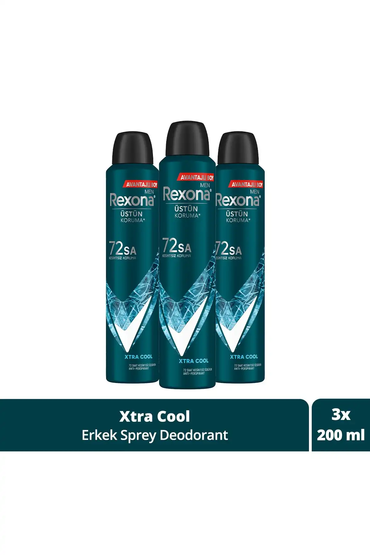 Rexona Men Xtra Cool Deodorant - 72 Saat Koruma