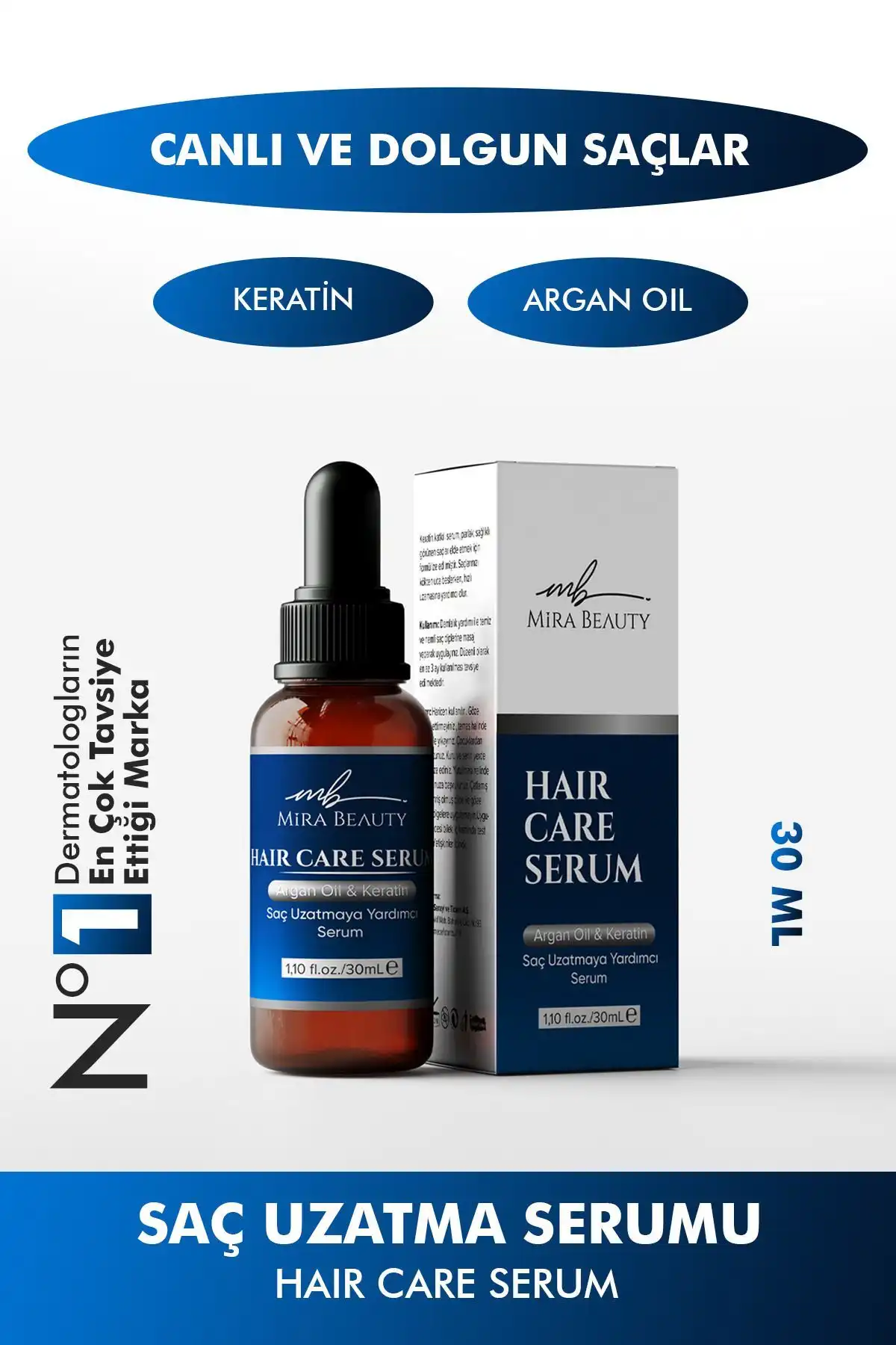 Argan ve Keratin Özlü Dökülme Karşıtı Serum: Etkili Saç Bakımı